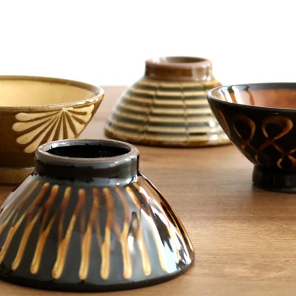 茶碗 300ml ボウル スリップウェア 陶器 食器 洋食器 （ お茶椀