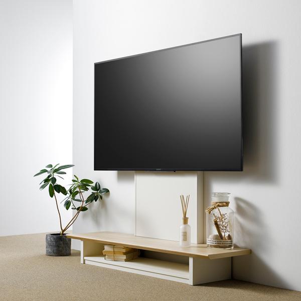 テレビ台 壁寄せ フロアスタンド 65V型対応 TVラック 幅120cm （ TV台 TVボード ＴＶスタンド 壁よせ 壁 ＴＶラック テレビボード ）｜livingut｜10