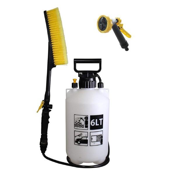 水圧クリーナー 6l おそうじ当番 ポンプ式 加圧 シャワー 掃除 ポータブルシャワー 正規品