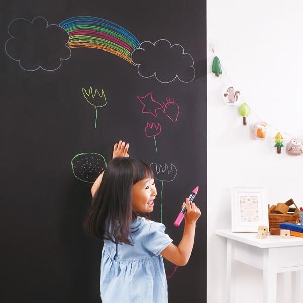 黒板シート 200×45cm ブラックボードシート リメイクシート 書いて 