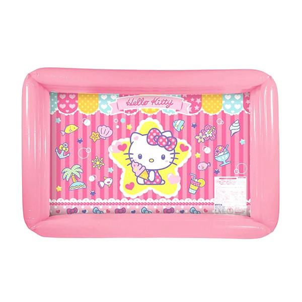 ハローキティ ビニールプール 100cm sanrio（サンリオ） ビニールプール ハローキティ カラフルポップ 四角