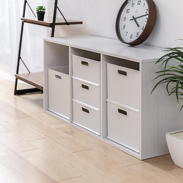 ディスカウント カラーボックス 横置き インナーボックス 収納 1 3 ナチュラ インボックス プラスチック 日本製 3個セット 収納ボックス 収納ケース スタッキング 高品質新品