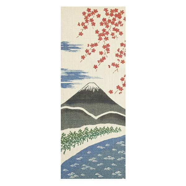 手ぬぐい 金糸手ぬぐい 春の富士山 日本製 （ てぬぐい 手拭 手拭い ）｜livingut