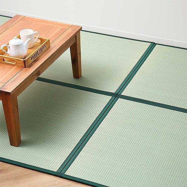 畳 国産 ユニット畳 い草 畳マット 草 約85×85cm 9枚セット い草4層 4.5畳 （ ラグ マット い草ラグ フローリング畳 ）｜livingut｜15