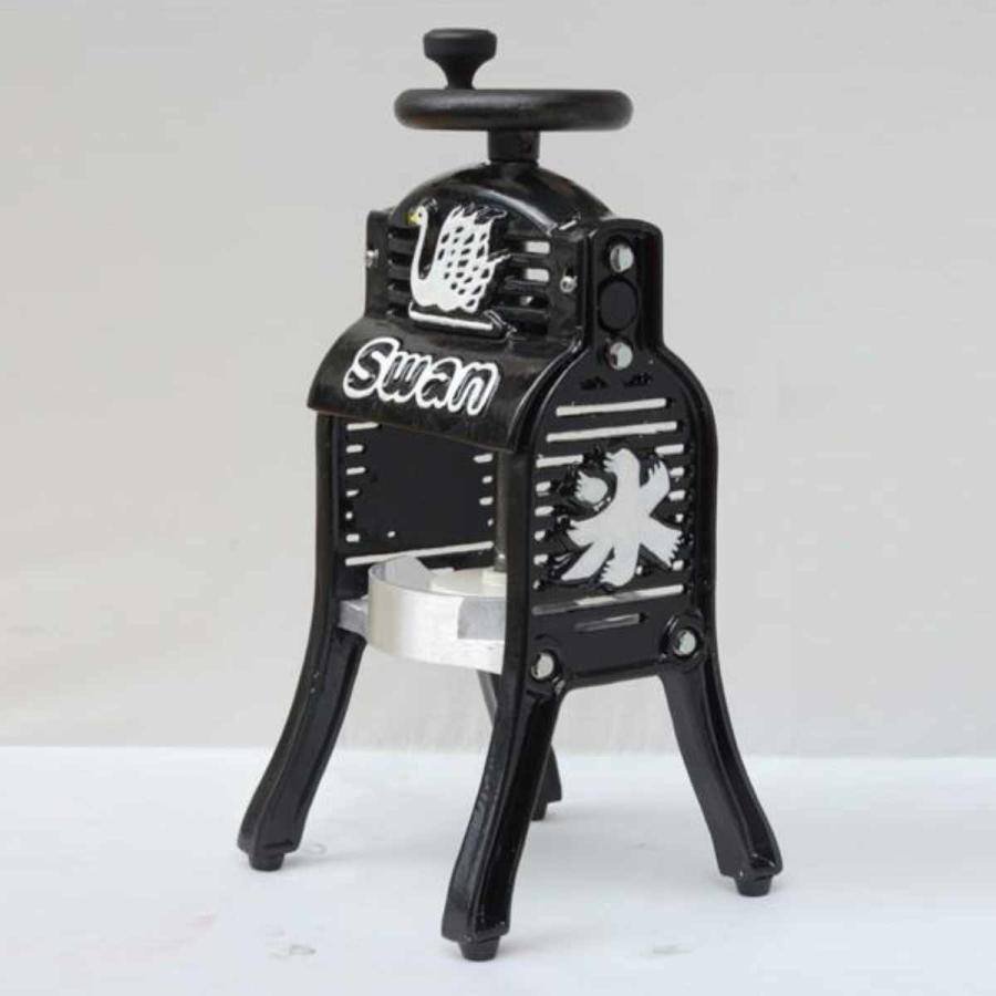 氷削機 手動式 ブロック氷専用 専用氷カップ付 BLACK SWAN （ SWAN 池永