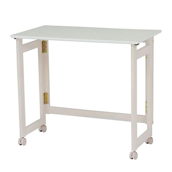 折りたたみテーブル 机 折りたたみテーブル 高さ65cm キャスター付 収納 テーブル