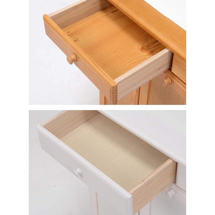 HAGiHARA ゴミ箱 木製 15L 3分別 収納 引出付き おしゃれ （ ごみ箱