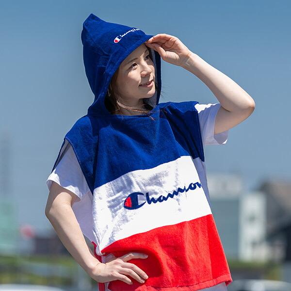 タオルポンチョ フード付きタオル チャンピオン Champion トリコ