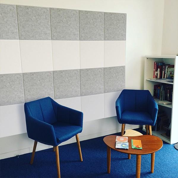 吸音材 吸音パネル 防音フェルトボード フェルメノン 40×40cm 同色10枚