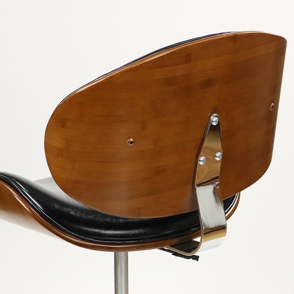 オフィスチェア デスクチェア レザー調 座面高43〜54.5cm ECOチェア