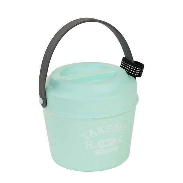 お弁当箱 2段 バケツ型 600ml テイクミー 丼 （ 弁当箱 バンド付