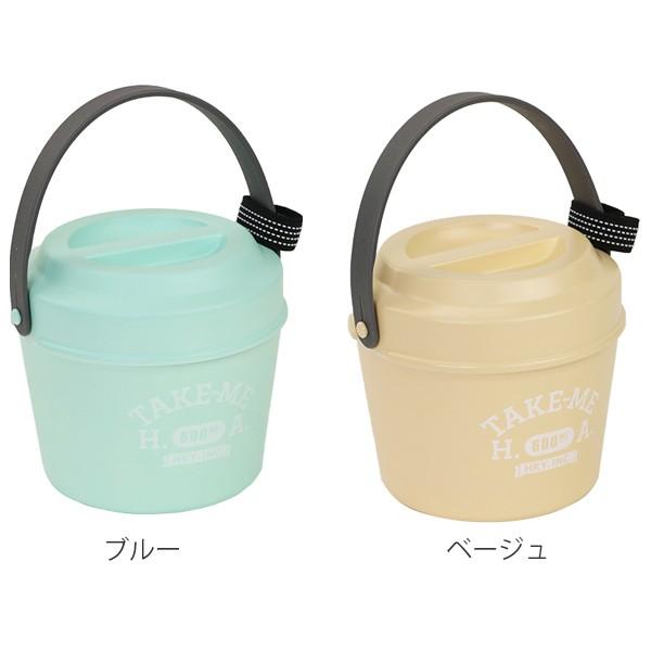 お弁当箱 2段 バケツ型 600ml テイクミー 丼 （ 弁当箱 バンド付