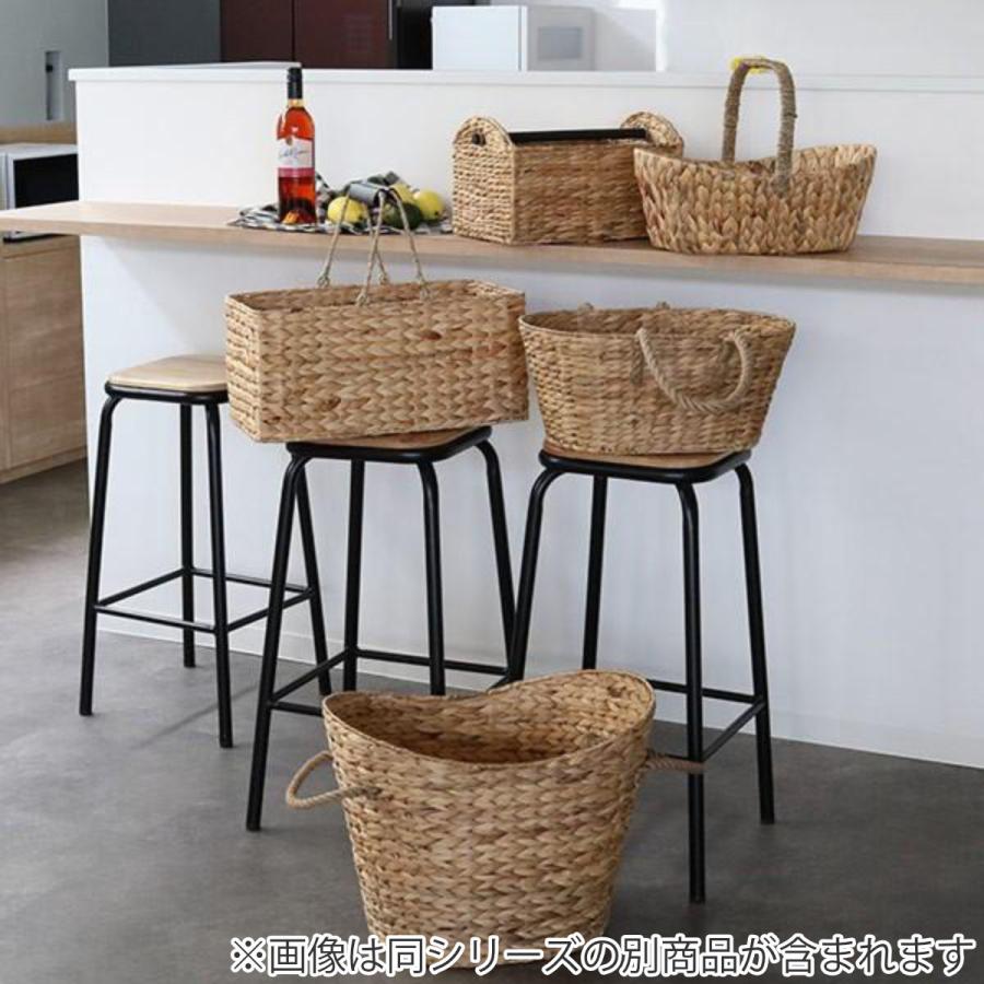 ちどり産業 収納 バスケット ウォーターヒヤシンスト 楕円形 持ち