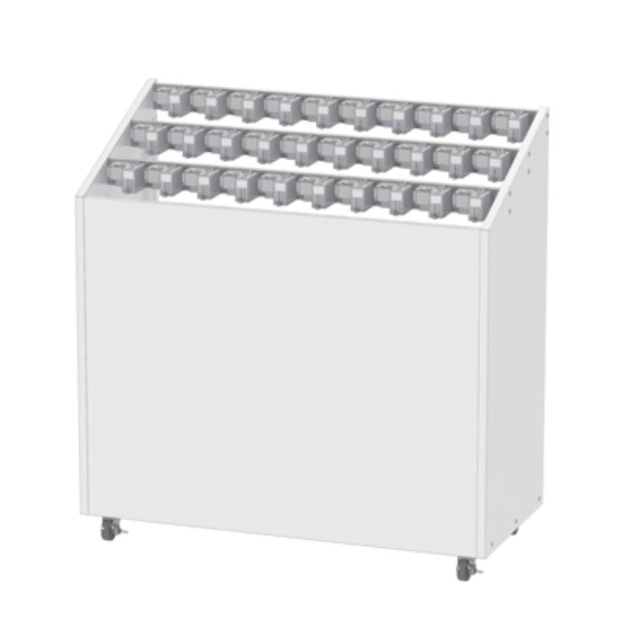 ぶんぶく（BUNBUKU） 業務用傘立て 30本用 カギ付 コイン返却タイプ