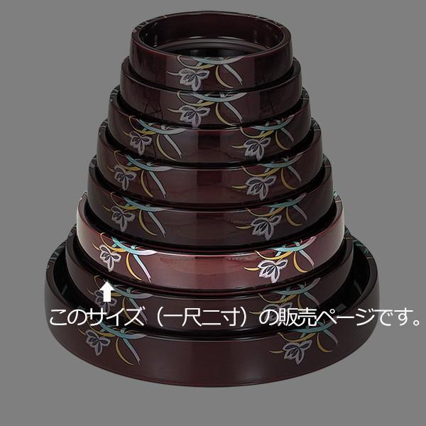 寿司桶 太鼓 尺2寸 溜蘭 内塗溜 食器 組桶 業務用食器 （ 36cm すし桶