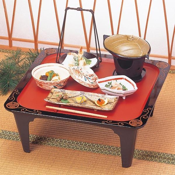 お膳 将軍本膳 片面タイプ 足付 朱干漆 紋唐草 本膳 業務用 （ 本膳