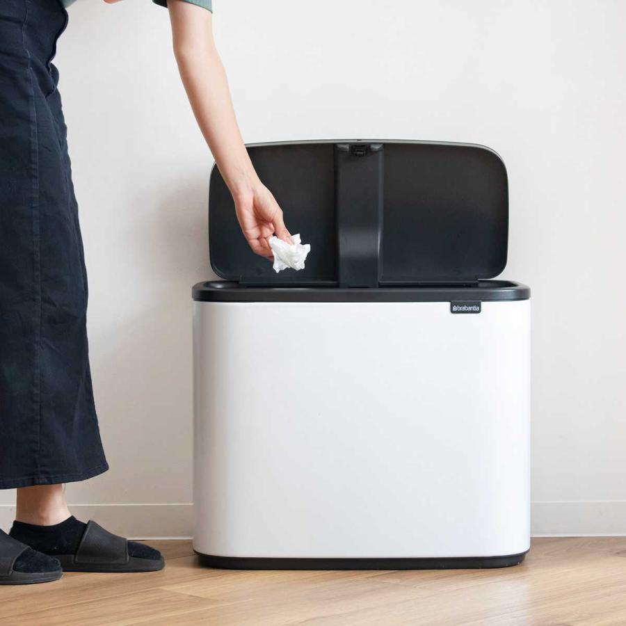 brabantia ゴミ箱 11L＋23L Boタッチビン （ ブラバンシア ごみ箱 約35L ふた付き ダストボックス 分別 ごみばこ シンプル おしゃれ ）｜livingut｜22