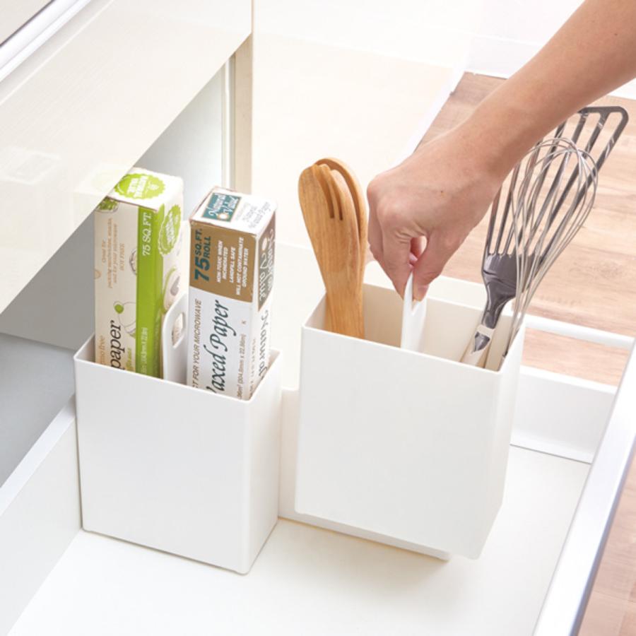 のん FAVIE キッチン収納 仕切るケース 引き出し用 スリム 幅7.5cm ファビエ