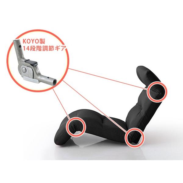 セルタン 座椅子 リラックスチェア 3ポイントリクライニング 下折れ