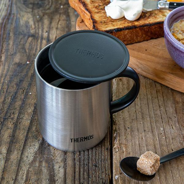 THERMOS（サーモス） マグカップ 350ml 真空断熱 フタ付き ステンレス