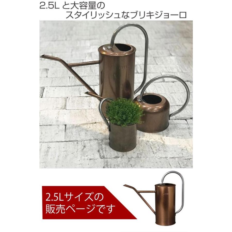 ジョウロ ブリキロングジョーロ 細口 ブロンズ 2.5L （ じょうろ