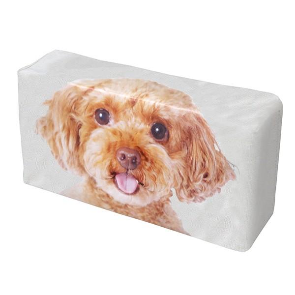 ティッシュケース ティッシュカバー トイプードルプリントティッシュ