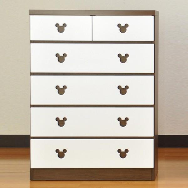 Disney（ディズニー） チェスト 5段 ショコラ・ミッキー 日本製 幅75cm