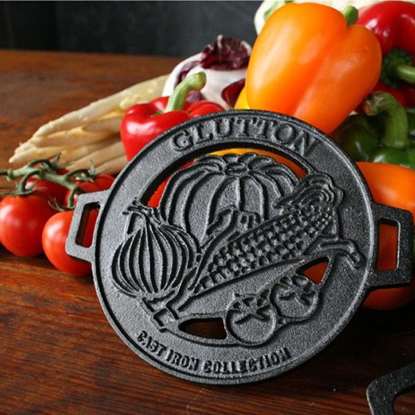 ダルトン DULTON 鍋敷き 鉄製 GLUTTON グラットン ラウンドトリベット