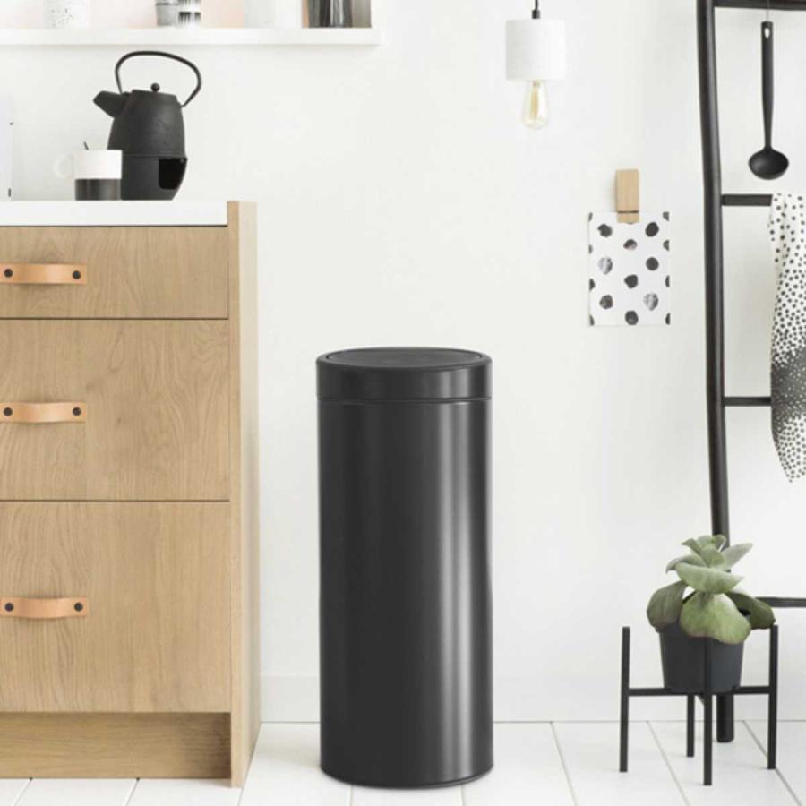 brabantia ゴミ箱 タッチビン 30L ダストボックス ブラバンシア （ ごみ箱 タッチ 30リットル 円形 丸 蓋つき スチール ふた付き タッチ式 ）｜livingut｜29