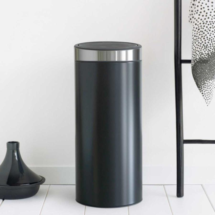 brabantia ゴミ箱 タッチビン 30L ダストボックス ブラバンシア （ ごみ箱 タッチ 30リットル 円形 丸 蓋つき スチール ふた付き タッチ式 ）｜livingut｜31