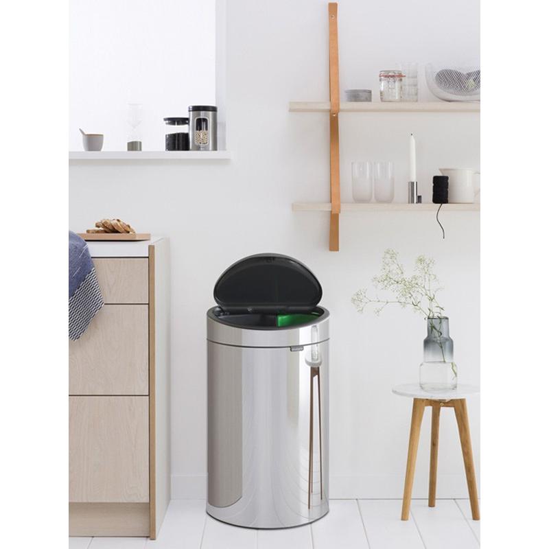 brabantia ゴミ箱 タッチビン 10L 23L 分別 ダストボックス （ ごみ箱 ふた付き キッチン 2分別 ）｜livingut｜04