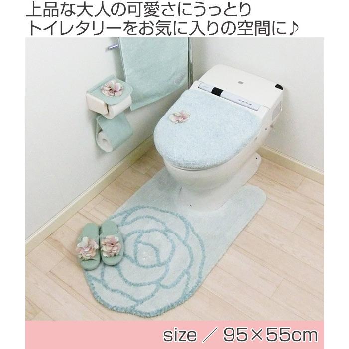 トイレマット SDSドゥースロゼ 耳長 95×55cm （ トイレ 耳長ロング
