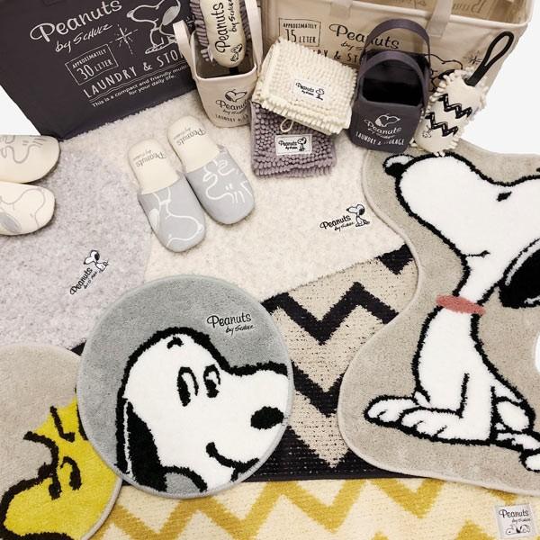 SNOOPY（スヌーピー） マット ルッキング 丸 直径38cm （ トイレマット