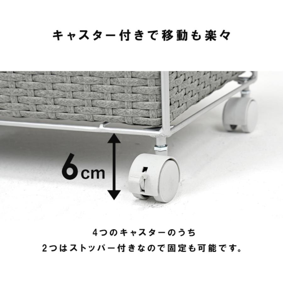 HAGiHARA（萩原） ランドリーチェスト 幅70.5cm 3段 ワイド 引出し