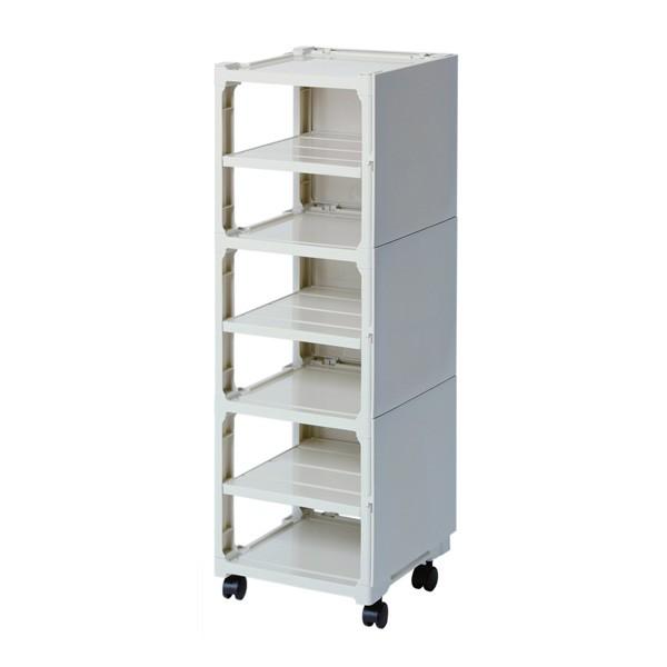 サンコープラスチック シューズラック 6段 カクストレージ 組立品