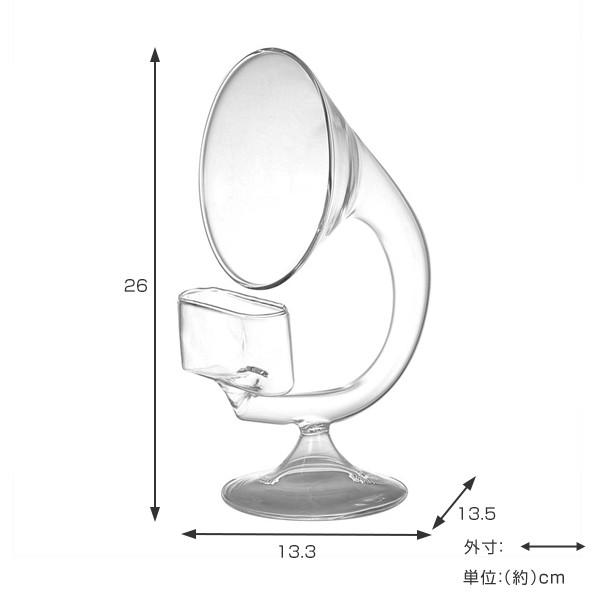 スマホスタンド スピーカー ガラス製 ダルトン DULTON