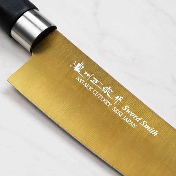 ペティナイフ 13cm チタンコーティング 濃州正宗 日本製 （ コンパクト