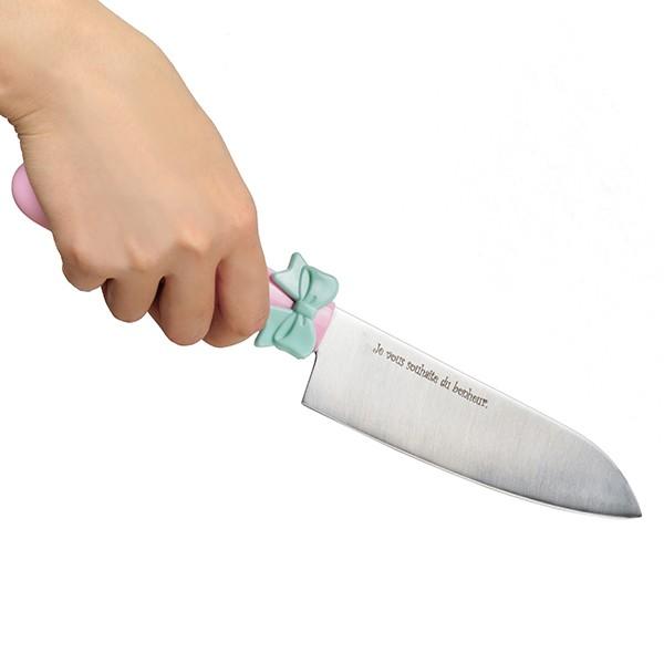 包丁 リボン付き 三徳包丁 ギフト箱入り （ 17cm 料理包丁 万能包丁