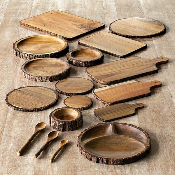 プレート 17cm Konoka 木製 アカシア 食器 皿 （ アカシアプレート 木 小皿 木製プレート 木製食器 ）｜livingut｜14