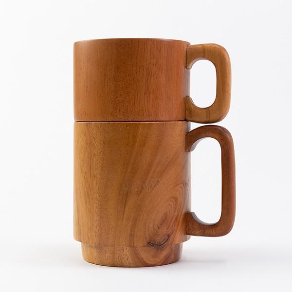 マグカップ 200ml 木 SoliD. スタッキング 北欧 （ コップ マグ カップ