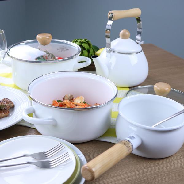 パール金属 ミルクパン 15cm IH対応 ホーロー アミュレット （ ガス火