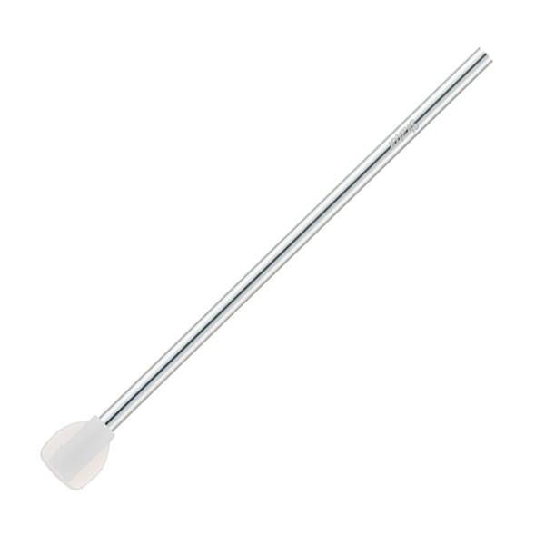 ストロー 24cm 直径0.8cm アルミ製 スプーン付 （ マドラー ヘラ エコ