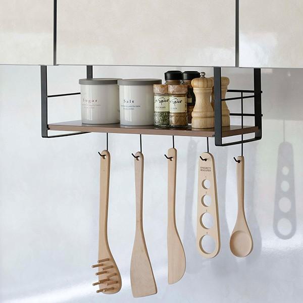 吊り戸棚下ラック カフェ風 幅45cm 吊戸棚収納 （ 吊り戸棚収納 吊り