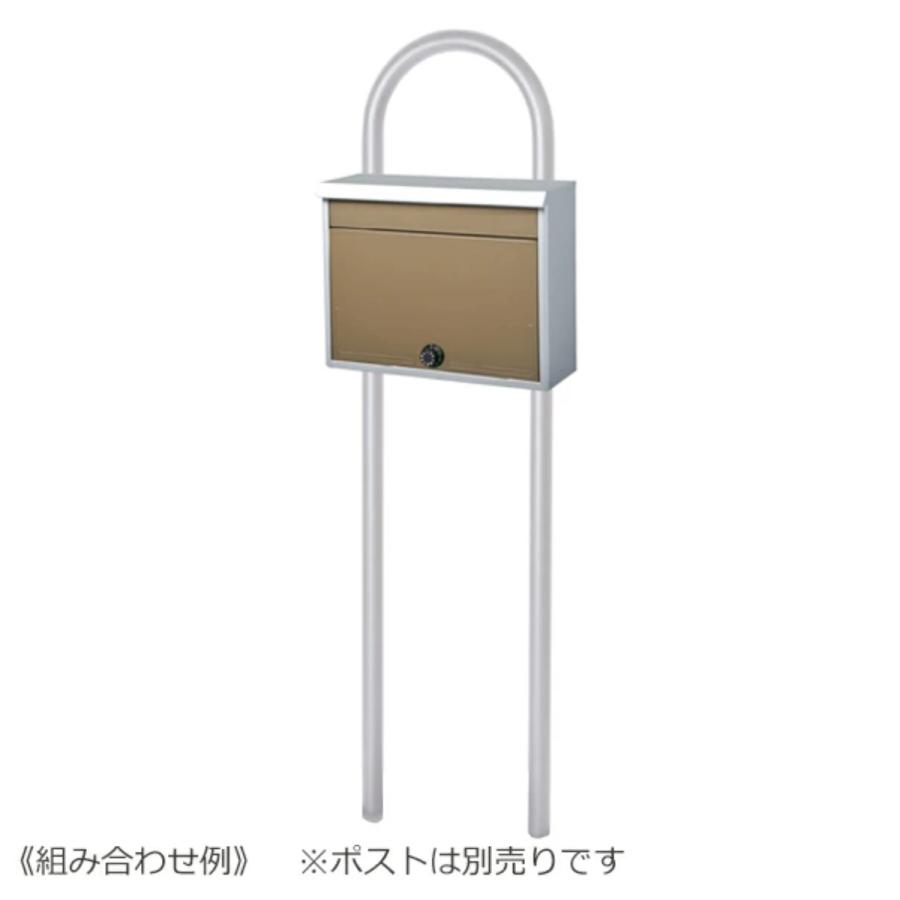 K.G.Y 郵便ポストスタンド マイスタンド U-1 シルバー 埋込み式 K.G.Y 郵便ポストスタンド マイスタンド U-1 シルバー 埋込み式