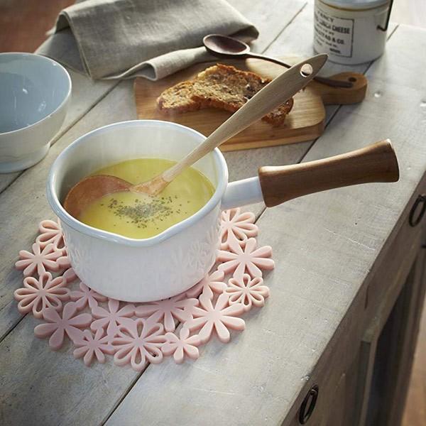 山崎実業 鍋敷き フラワー ナベ敷 シリコン製 （ 4903208076791 なべ