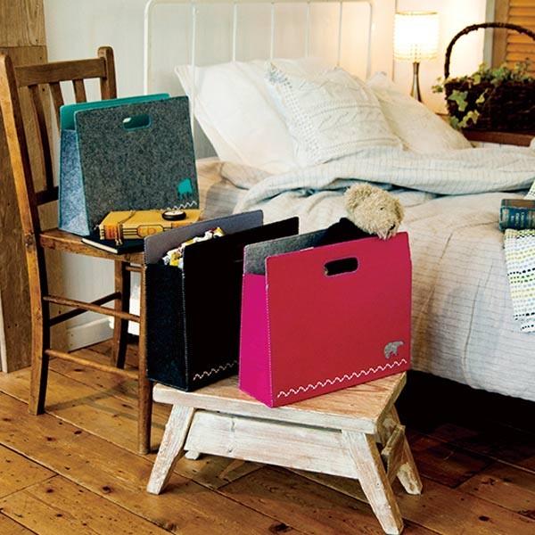 ファイルボックス A4 フェルト ドキュメントボックス ファイルケース