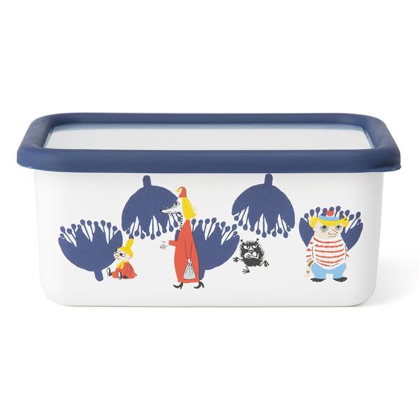 MOOMIN（ムーミン） 保存容器 ホーロー製 1.12L Mサイズ 深型角容器