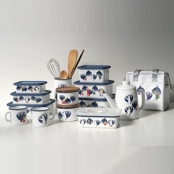 MOOMIN（ムーミン） 保存容器 ホーロー製 1.12L Mサイズ 深型角容器