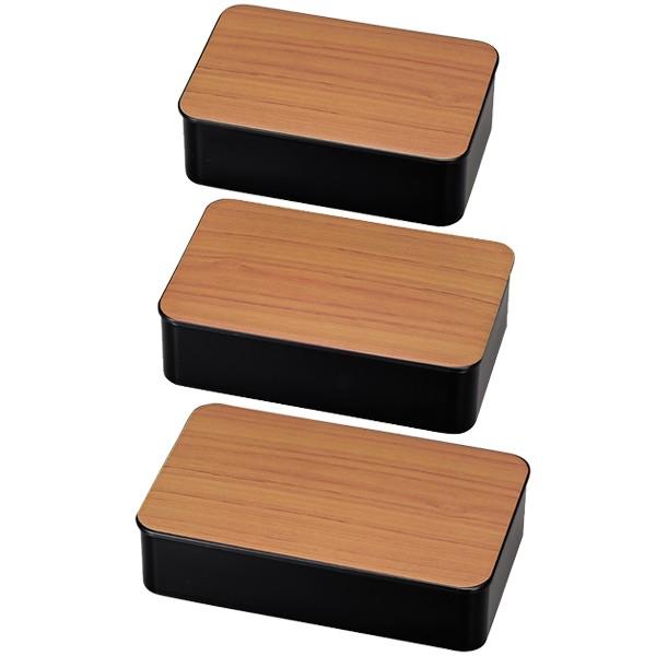HAKOYA お弁当箱 1段 黒檀 800ml ランチボックス （ 弁当箱 レンジ対応
