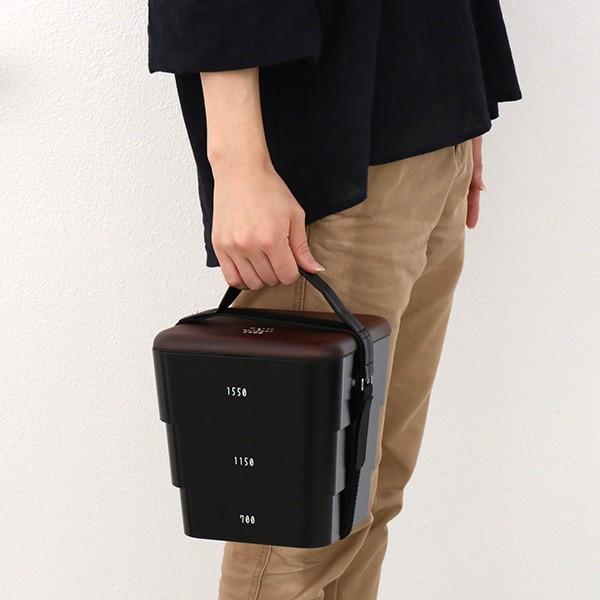 HAKOYA 弁当箱 お重 DON 三段重 入れ子式 重箱 3〜4人用 3400ml